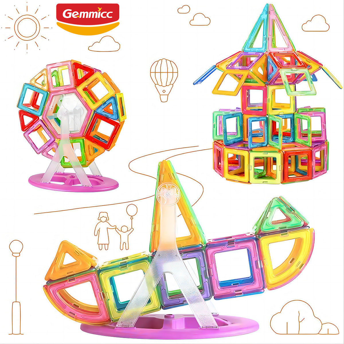 Gemmicc STEAM Educational Magnetic Blocks