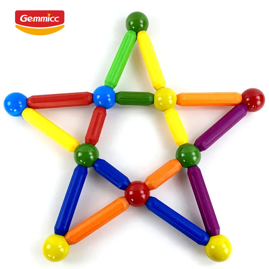 Gemmicc 25pcs Magnetic Sticks and Balls