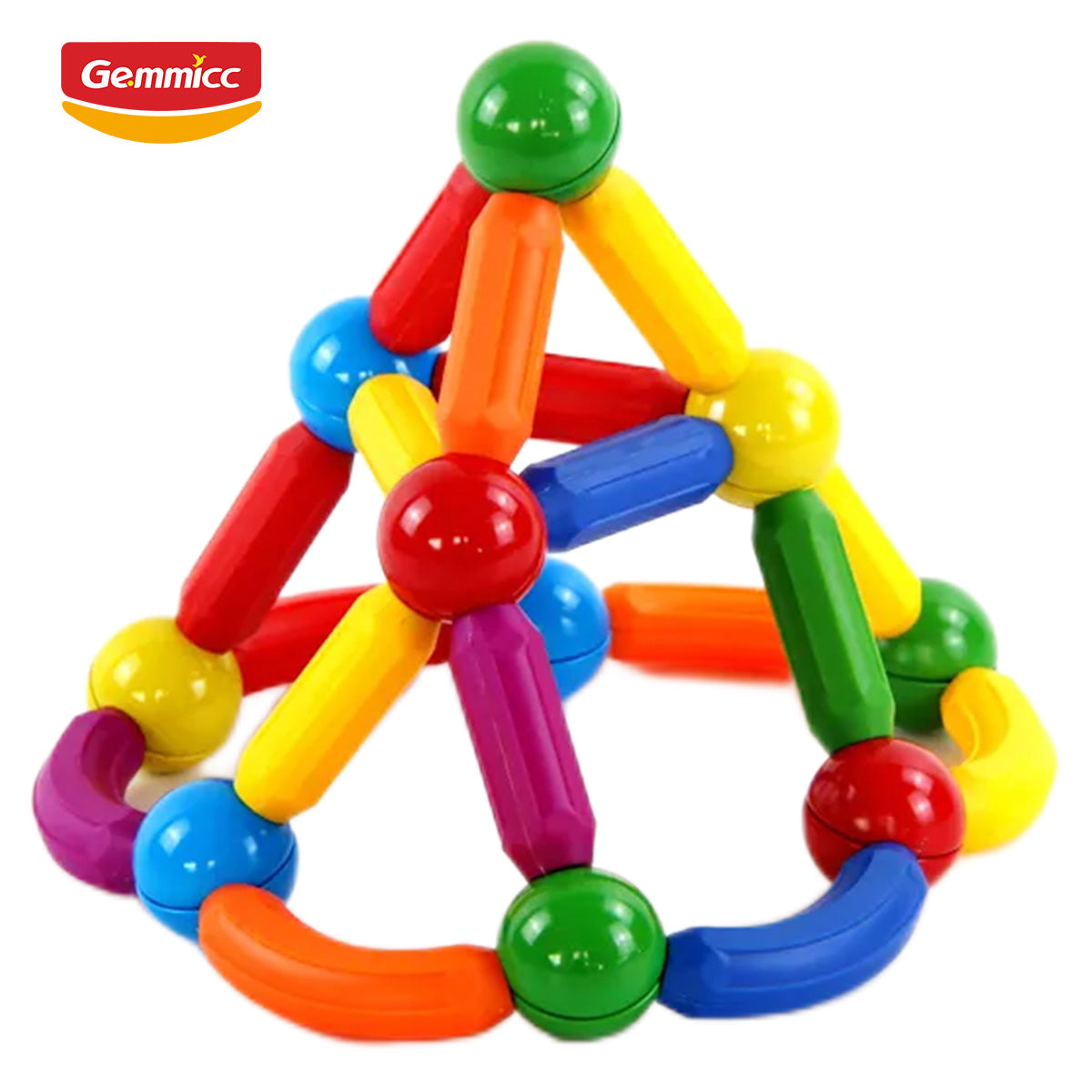 Gemmicc 36pcs Magnetic Sticks and Balls