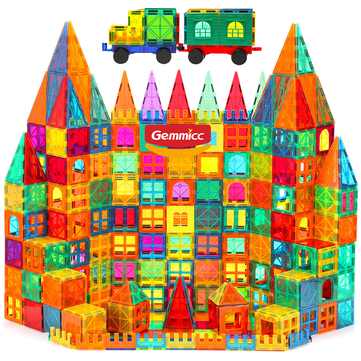 Gemmicc 63pcs Magnetic Tiles Set