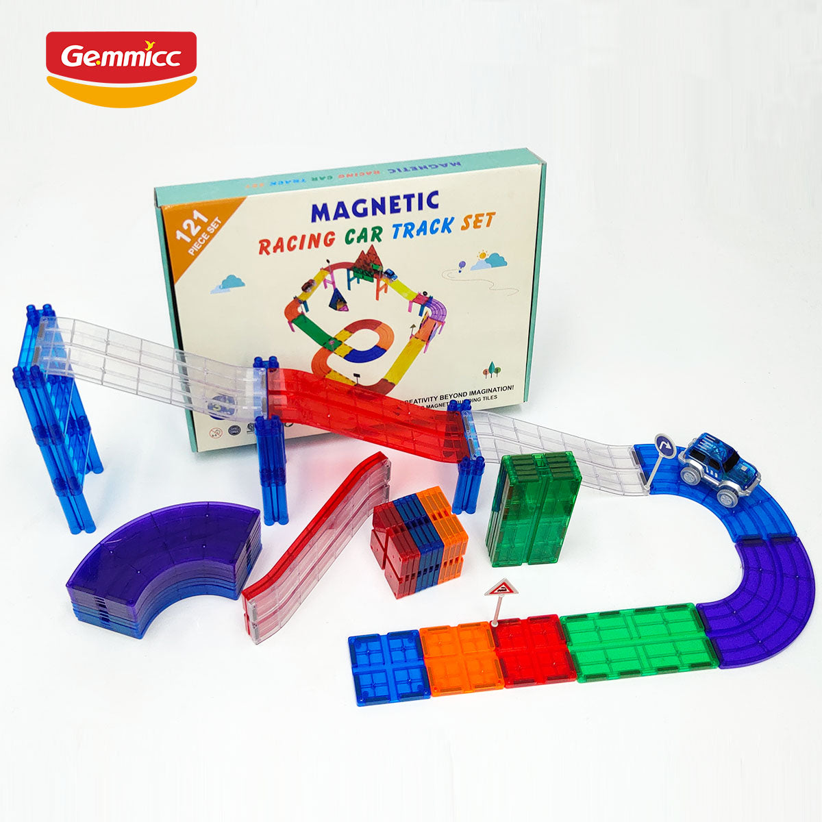 Gemmicc Magnetic Racing Car Track Set